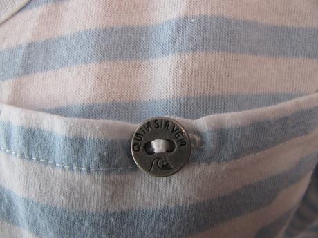 Bavlněné pruhované tričko, 3/4 rukáv, quiksilver,m