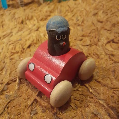 Pískací krteček dřevěný,