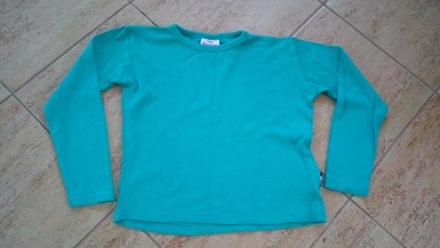 Triko s dlouhým rukávem - tm. zelené, vel. 128, dopodopo,128