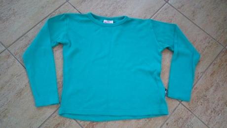 Triko s dlouhým rukávem - tm. zelené, vel. 128, dopodopo,128
