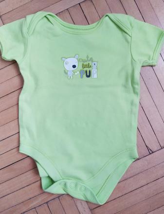 George zelené body s krátkým rukávem 0-3 měsíce, george,56