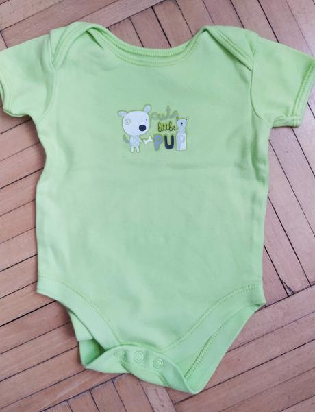 George zelené body s krátkým rukávem 0-3 měsíce, george,56