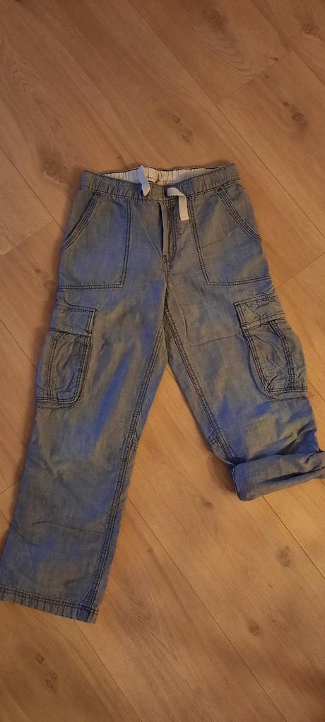Chlapecné bavlěné kalhoty, regulace 7/8, h&m,134