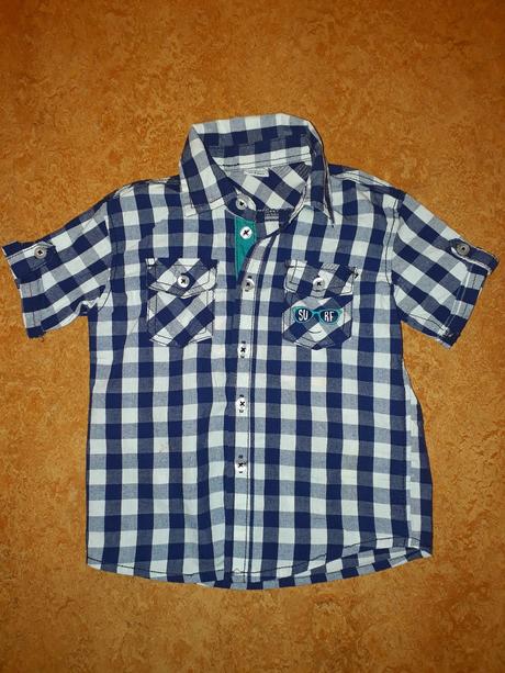 Chlapecká košile s krátkým rukávem vel. 92, kiki&koko,92