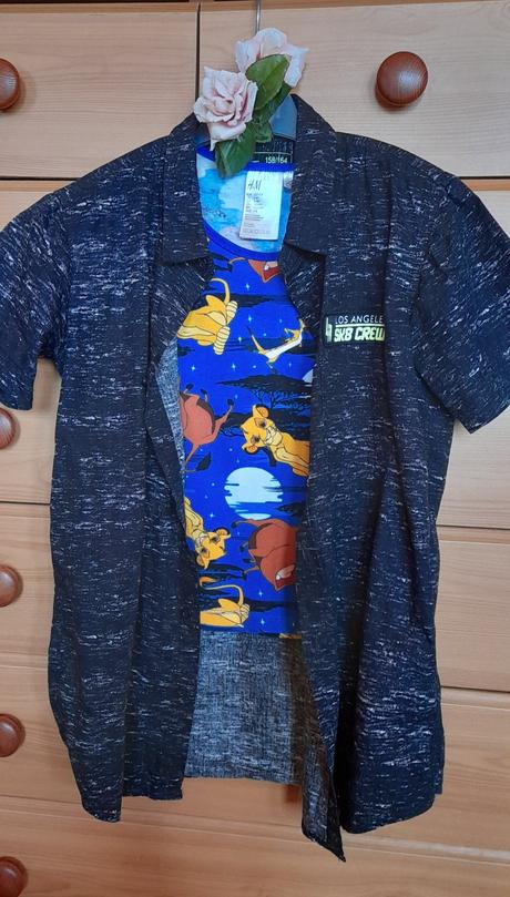 H&m disney chlapecká tílka 2ks lion king, h&m,128