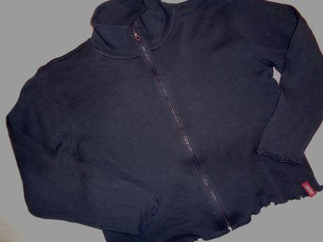 Pěkná modrá volánková mikina 128/134, esprit,128