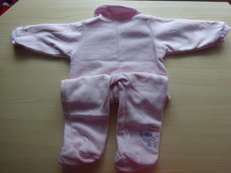 Fleesový overál růžový s límečkem, vel. 80, age,80