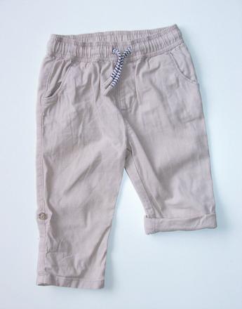 H839 bavlněné kalhoty s roll up nohavicemi vel. 80, matalan,80