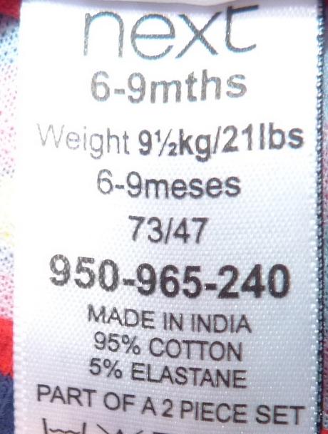 Bavlněné kalhoty s autíčkem na zadečku vel. 74, next,74