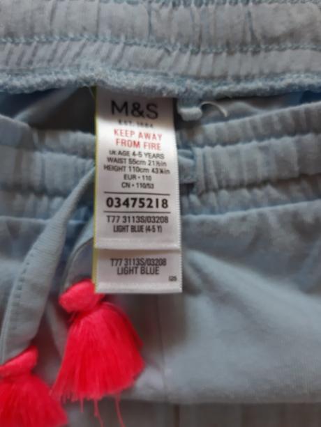 Tepláky m&s č.110/116, marks & spencer,110