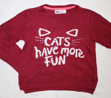 Ax78. vínový svetr 2-4 roky, h&m,104