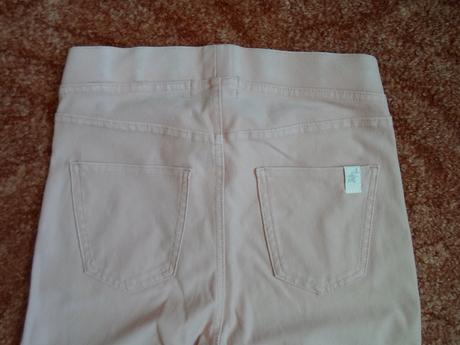 Růžové meruňkové legíny tregíny džegíny kalhoty sk, h&m,152