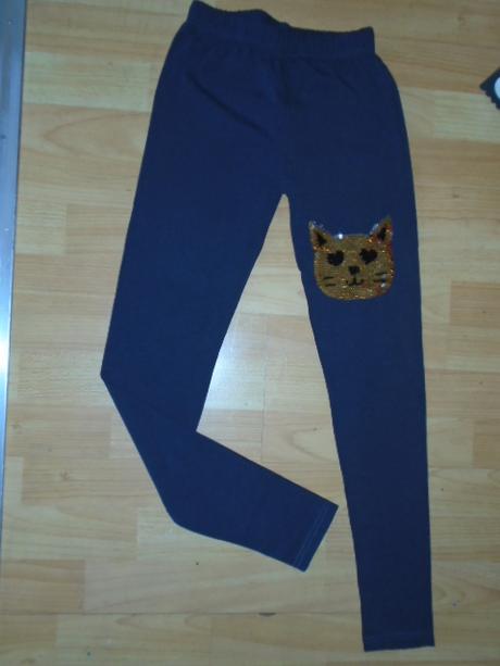 Leginy kočka přetáčecí flitry vel 158/164, 158 / 164