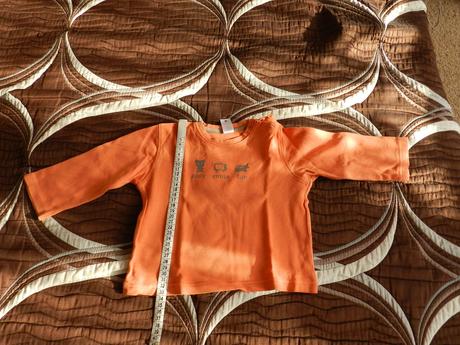 Triko dlouhý rukáv oranžové, c&a,86