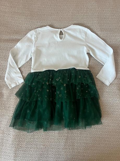 Vánoční šaty bambi vel. 92/18-24měs, 92