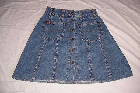 Riflová sukně světlá, 128