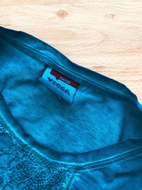 Modre tricko tyrkys-petrolejova barva 134/140, yigga,134