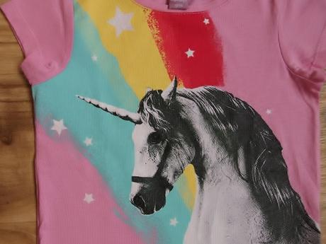 Tričko s jednorožcem a třpytkami zn. takko 98-104, takko,104