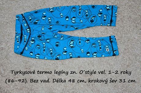 Funkční legíny zn. ostyle vel. 86/92, 86