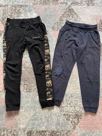 2 teplaky vel.140, 134