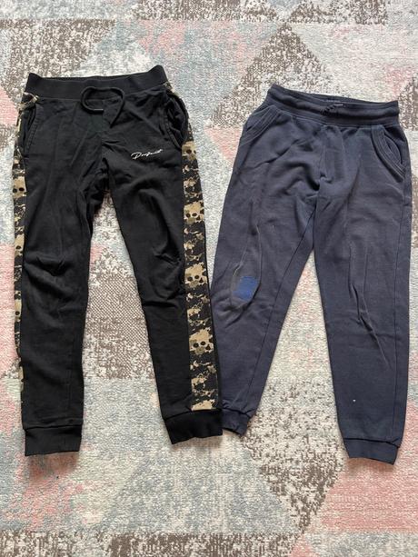 2 teplaky vel.140, 134