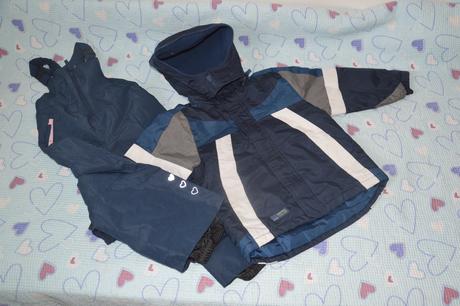 110 zimní bunda oteplené kalhoty, lupilu,110