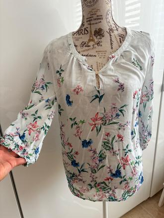 Bílá halenka s květinami v barvě 34 orsay, orsay,xs