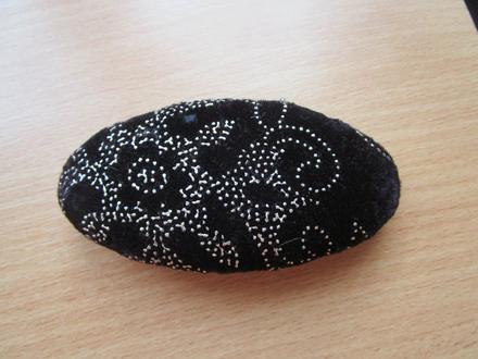 Retro spona do vlasů, zacvakávací, rozm. 10x5 cm, 