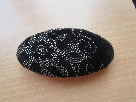 Retro spona do vlasů, zacvakávací, rozm. 10x5 cm,