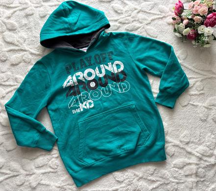 K1/ mikina zelená tyrkysová- v.134/140, yigga,134