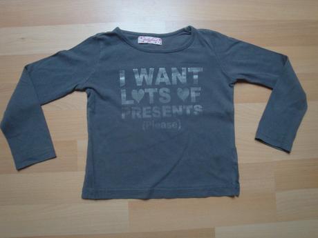 Tričko s dlouhým rukávem - šedé, ladybird,104