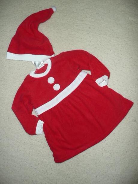 Šaty vánoční červené vel 74, 74 / 80