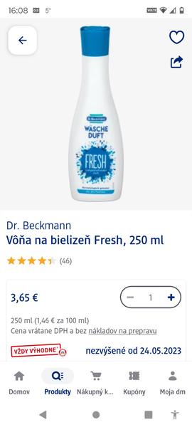 Jakou vůni do praní Dr. Beckmann doporučujete?