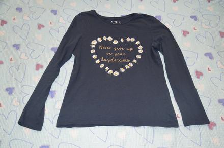 Bavlněné triko dlouhý rukáv se srdcem, young dimension,152