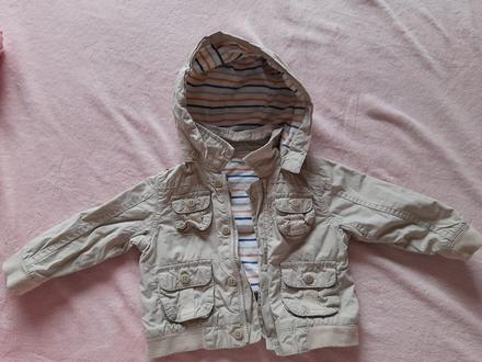 Béžová bunda slabší přechofová bambini s pejsky, bambini,74