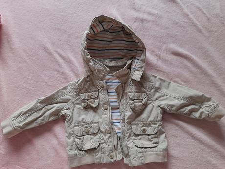 Béžová bunda slabší přechofová bambini s pejsky, bambini,74