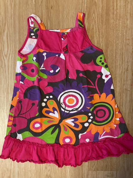 Dívčí letní set - triko, šaty, legínky -  vel. 110, 104–116