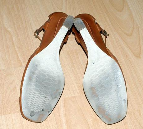 Letní sandály na podpatku v odstínu oříškově hnědé, 39