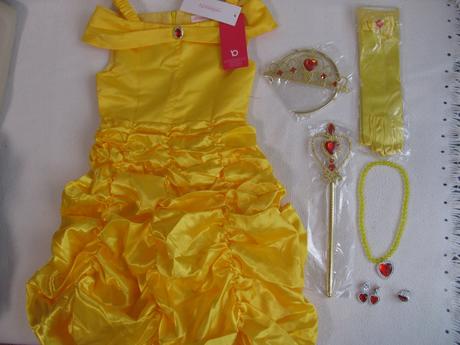 Kostým na karneval-7dílný, princezna bella,