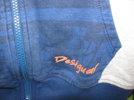 Skvělá bavlněná mikina s kapucí desigual v.146/152, desigual,152