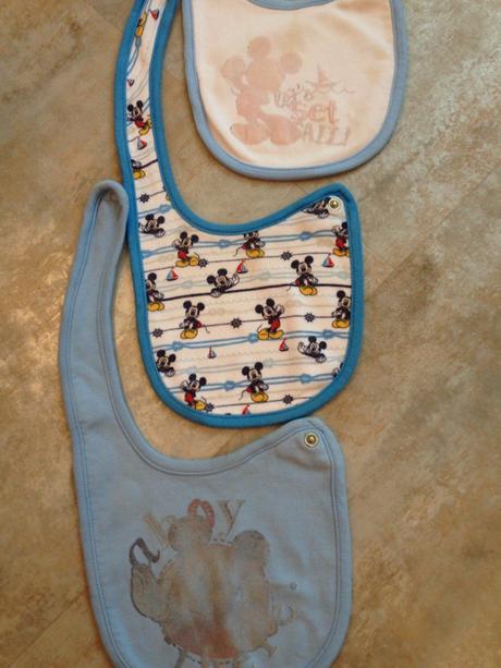 3ks bavlněné bryndáčky mickey mouse zn. ff, f&f