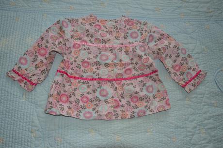 Bavlněná plátěná halenka, vzorovaná, ladybird,86