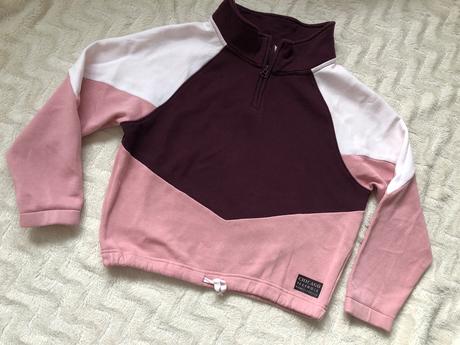 Mikina růžovo/vinova barva h&m 146/152, h&m,146