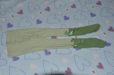 Zelené bavlněné punčošky, 92