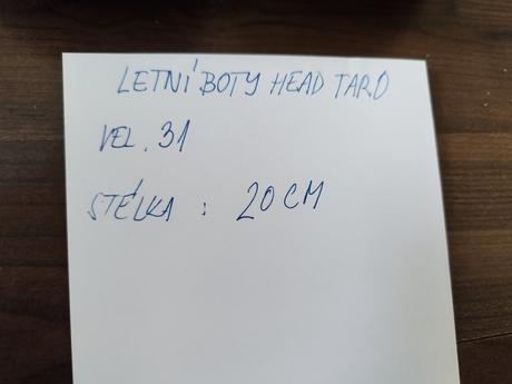 Letní boty head taro,vel.31, 31