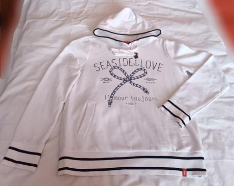 Bílá mikina s kapucí edc, xl