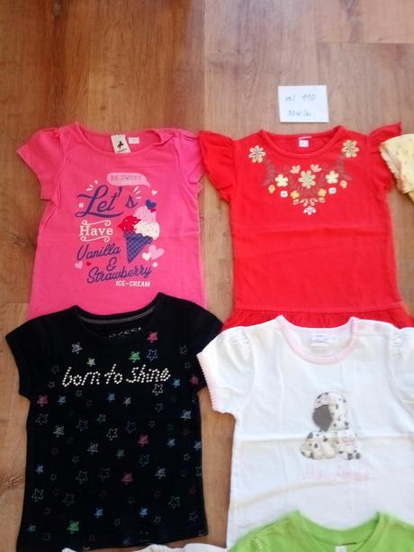 6 x tričko krátký rukáv, vel 110, c&a,110