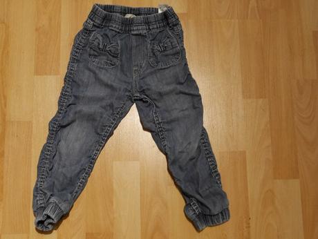 Mašličkové džíny, h&m,104