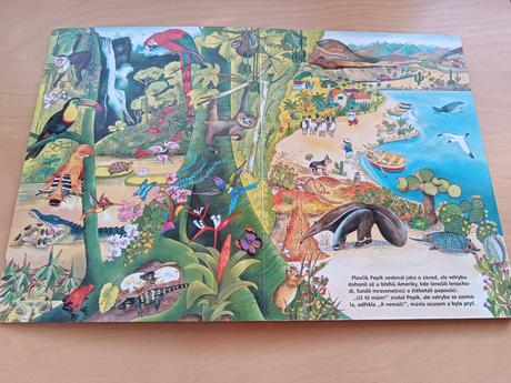 Velké leporelo se zvířátky velryba a pruhované ..., 