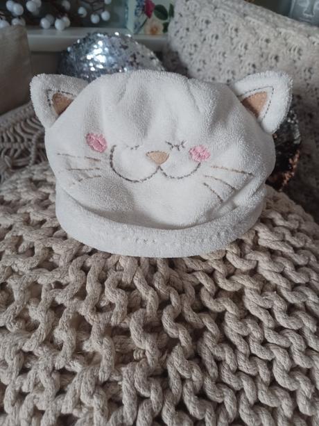 Zimní čepice kočička 6-12m, next,80